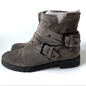 Kennel & Schmenger ankle moto style boot suede lavorazione artiviana